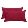 DecoKing Pagalvių užvalkalai 40 x 80 cm, bordo (2 vnt.)
