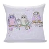 DecoKing Pagalvės užvalkalas 80 × 80 cm OWLS SPRINGSTORY