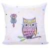 DecoKing Pagalvės užvalkalas 80 × 80 cm OWLS SUMMERSTORY