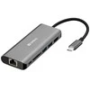 Sandberg USB-C dokas HDMI+LAN+SD+USB100W