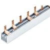 CNC Komutacinė šyna 3P, 54 modulių, 63A 1.4x7mm, 1m
