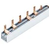 CNC Komutacinė šyna 3P, 54 modulių, 63A 1.4x7mm, 1m