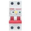 CNC Nuotėkio relė su automatiniu išjungikliu, 2P, 32A, C klasės, 30mA, 6kA