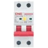 CNC Nuotėkio relė su automatiniu išjungikliu, 2P, 63A, C klasės, 30mA, 6kA