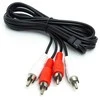 EXD Audio kabelis 2x RCA - 2x RCA, 1m