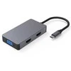Extra Digital Adapteris USB Type-C - 2x HDMI, 1x VGA, 1x USB Type-A, 1x USB Type-C PD60W