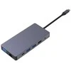 Extra Digital Adapteris USB Type-C - 2x HDMI, VGA, LAN, 3x USB Type-A, SD, TF, USB Type-C PD100W, Aux