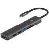 Extra Digital Adapteris USB Type-C - HDMI, 3x USB Type-A, SD, TF, USB Type-C PD100W