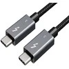 Extra Digital Kabelis Thunderbolt 3, USB-C - USB-C, 40Gbps, 100W, 20V/ 5A, 5K/ 60HZ, 2m