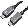 Extra Digital Kabelis Thunderbolt 3, USB-C - USB-C, 40Gbps, 100W, 20V/ 5A, 4K/ 60HZ, 1m
