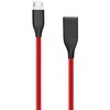 Extra Digital Silikoninis kabelis USB-Micro USB (raudonas,2m)