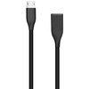 Extra Digital Silikoninis kabelis USB-Micro USB (juodas,2m)