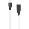 Extra Digital Silikoninis kabelis USB-Micro USB (baltas, 1m)