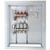 Hismart Grindinio šildymo kolektorius 3 kontūrų su terminėmis pavaromis NC AC230V ir debitomačiais