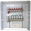 Hismart Grindinio šildymo kolektorius 6 kontūrų su terminėmis pavaromis NC AC230V ir debitomačiais