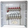 Hismart Grindinio šildymo kolektorius 6 kontūrų su terminėmis pavaromis NC AC230V ir debitomačiais