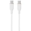 Hismart Silikoninis kabelis USB Type-C - Type-C, 60W (baltas, 3m)