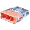 Hismart Universali laidų jungtis, 3x 0.5-2.5mm², 24A, 450V, 100vnt.