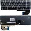 Klaviatūra HP EliteBook 850 G3, ZBook 15u G3, su pašvietimu, su „trackpoint“