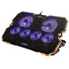Nešiojamojo kompiuterio aušinimo stovas HISMART, su 6 RGB ventiliatoriais, 5 padėčių