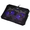 Nešiojamojo kompiuterio aušinimo stovas HISMART, su 2 LED ventiliatoriais, 5 padėčių