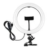 Puluz LED žiedinė lempa 26cm, su telefono laikikliu ir spaustuku, USB