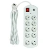 Šakotuvas EXD Buitinis ilgiklis 5m, 10 lizdų, 2x USB, su jungikliu