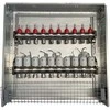 Hismart Grindinio šildymo kolektorius 10 kontūrų su terminėmis pavaromis NC AC230V ir debitomačiais
