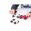 Maksik Cubika Cubika Mediniai lenktynių automobiliai 3 vnt 18m + Cubika