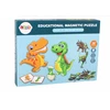 Edukacinių magnetinių kortelių su dinozaurais rinkinys Lean Toys