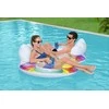 Dvigubas plaukimo ratas Bestway Rainbow Dreams, 186 x 116 cm