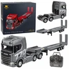 Huina RC sunkvežimis Scania 770S su priekaba, sidabrinis, 1:18