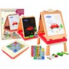 Lean Toys Daugiafunkcinis dvipusis žaidimų stalas vaikams
