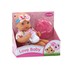 Lėlė rožine apranga su priedais Lean Toys Love Baby