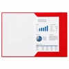 Lean Cardboard Folder with Elastic Band, Lacquered, A4, 300g/m2, Raudona