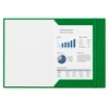 Lean Cardboard Folder with Elastic Band, Lacquered, A4, 300g/m2, Žalias