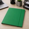 Lean Cardboard Folder with Elastic Band, Lacquered, A4, 300g/m2, Žalias