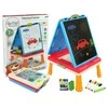 Tablica Magnetinė kreidos lenta Lean Toys Talented Painter su mėlynu žaidimų stalu