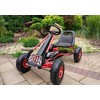Lean Cars Kartingas Lean Toys A-15, raudonas