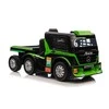 Lean Cars Vienvietis elektromobilis su priekaba Mercedes-Benz Axor XMX622, žalias
