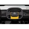 Lean Cars Vienvietis elektromobilis su priekaba Mercedes-Benz Axor XMX622, geltonas