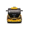 Lean Cars Vienvietis elektromobilis su priekaba Mercedes-Benz Axor XMX622, geltonas