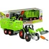 Lean Toys Traktorius su atvira priekaba 43 cm
