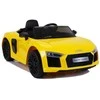 Lean Cars Audi R8 Spyder Geltona – elektrinis važiavimas ant automobilio dažytas