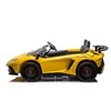 Lean Cars Dvivietis vaikiškas elektromobilis Lamborghini XXL, geltonas