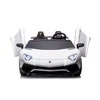 Lean Cars Dvivietis vaikiškas elektromobilis Lamborghini XXL, baltas