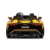 Lean Cars Dvivietis vaikiškas elektromobilis Lamborghini XXL, geltonas