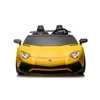 Lean Cars Dvivietis vaikiškas elektromobilis Lamborghini XXL, geltonas