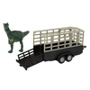 Lean Cars Automobilis Land Rover su transporteriu Dinosaur Metal 520178