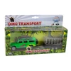 Lean Cars Automobilis Land Rover su transporteriu Dinosaur Metal 520178